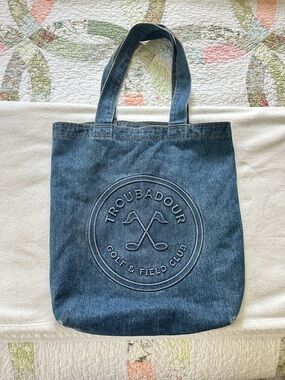 Troubadour Denim Tote Bag - Navy Blue